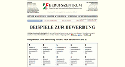 Desktop Screenshot of bewerbung-beispiele.de