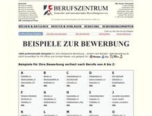 Tablet Screenshot of bewerbung-beispiele.de